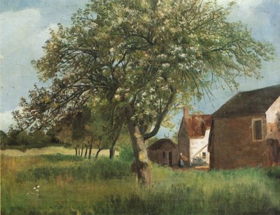 Blühender Baum in Cernay-la-Ville von Kitty Lange Kielland